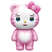 Care bear hello kitty sticker