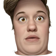 realistic portrait of a boy sticker