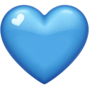 Blue heart sticker