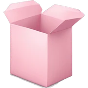 light pink package sticker