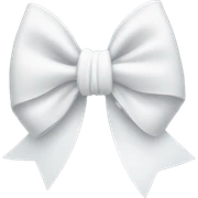 white bow sticker