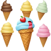 A heart eating ice cream  sticker