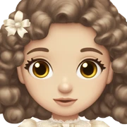 Angelic pretty delicate brunette girl brown eyes sticker