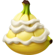 Banana dipped in ice cream sticker