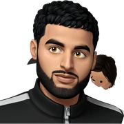 male portrait in black jacket sticker