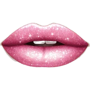 Pink glittery lips  sticker