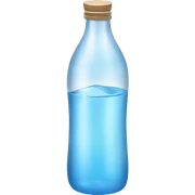 A bottle of aesthetic water sticker