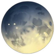 Moon sticker