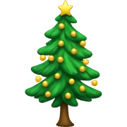 Christmas tree sticker