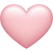 Light pink heart  sticker