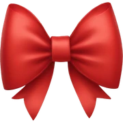 red bow sticker