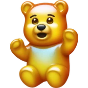 Gummy bear sticker