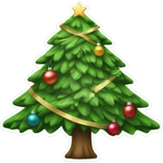 Christmas tree sticker