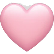 Light pink heart sticker