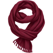 Burgundy scarf  sticker