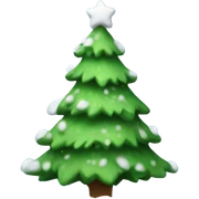 Snow on Christmas tree sticker