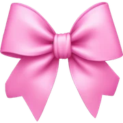 bow pink sticker