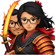 Fire-Wielding Samurai sticker