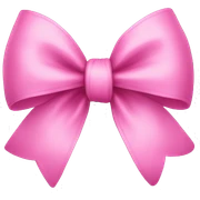 Pink bow sticker