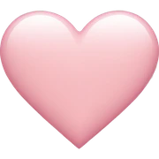 A light pink Heart  sticker