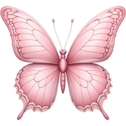 Pastel pink butterfly sticker