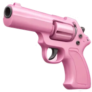light pink gun  sticker