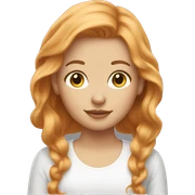 strawberry blonde hair girl sticker