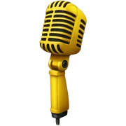yellow mic sticker