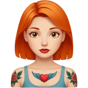 a tatoo woman sticker