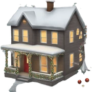 christmas house  sticker