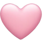 Light pink heart sticker