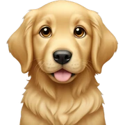 Golden retriever puppy sticker