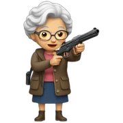 grandma with a gun sticker