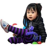 stripes and sneakers style sticker