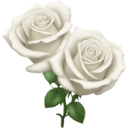 2 white roses with Leifs too  sticker