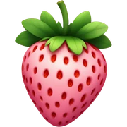 Pink strawberry sticker