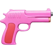 Pink gun sticker