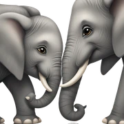 Elephant love  sticker