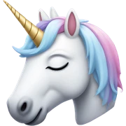 sleeping unicorn sticker
