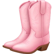 pastel pink cowgirl boots sticker