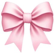 light pink bow sticker
