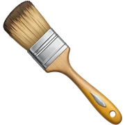 artist's brush sticker
