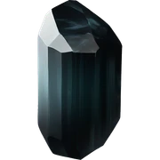 Black tourmaline crystal sticker