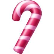 Pink candy cane sticker