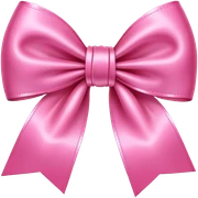 Pink bow sticker