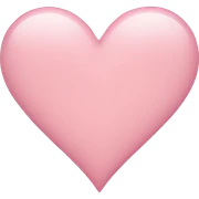 Light pink heart sticker