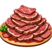 slop art spam meat painting landscape  sticker