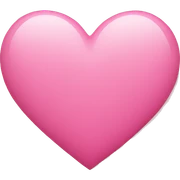 Pink heart  sticker