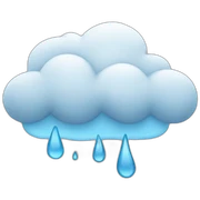 nube con lluvia sticker
