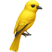 yellow bird sticker